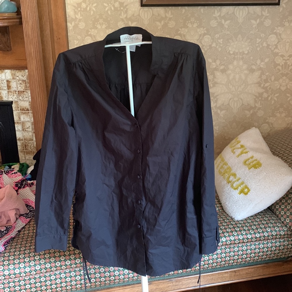 Mare mare collab‎ with Anthropologie Henriette lace up tunic. NWOT . Retail 120 - Picture 2 of 6